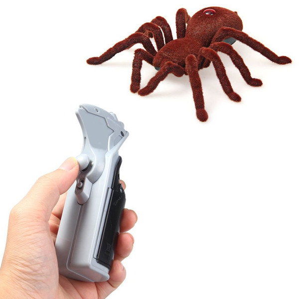 High Quality Halloween Remote Control 2CH Infrared Realistic RC Spider Toy Prank Gift Decoration Party Stage Props