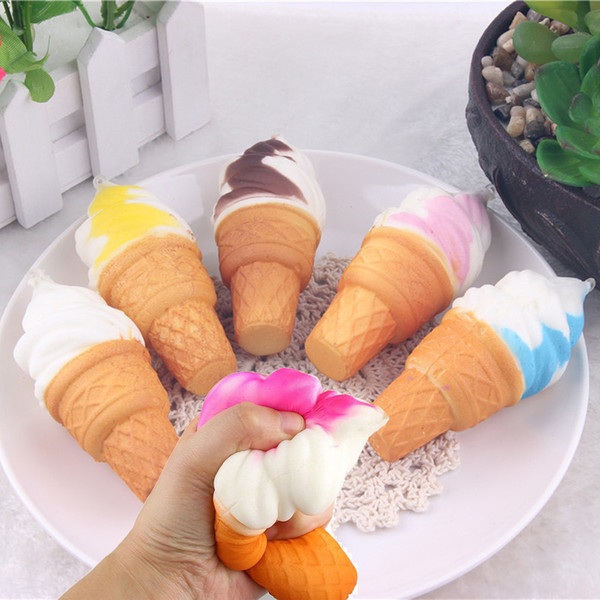 squishies squishy anti stress 10cm Ice Cream Simulation Cake Slow Rising Cellphone Straps Bread Toys Chain Strap