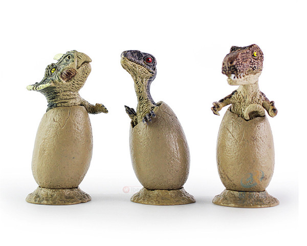 Cute PVC Dinosaur egg models 6cm 3 styles toys Kids decoration toys tyrannosaurus Triceratops animals model toys