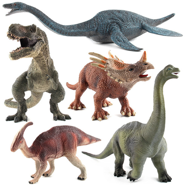 Jurassic Dinosaur Series Snake Neck Dragon Tyrannosaurus Plastic Static Dinosaur Toy Model