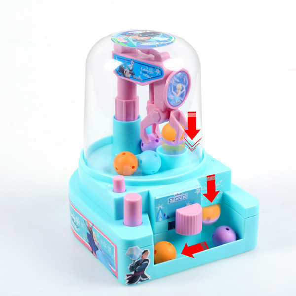 Mini candy machine Claw Game toy grab win candy gum Clip doll machine candy arcade gift kids baby toy