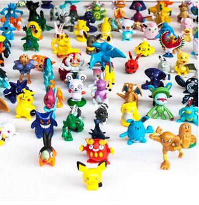 144 pcs Action Figures Cartoon Monster Small Animals Images Miniature Preschool Infant Gifts Decoration Topper Mini Toys