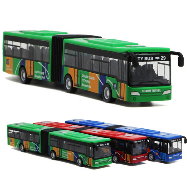 18cm Children's Metal Diecast Model Vehicle Shuttle Bus Cars Toys Small Baby Pull Back Toy Gift for kids free shipping
