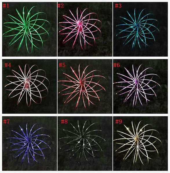 2018 1pcs Colorful Magic Ring Toroflux Torofluxus Flowtoy Metal Flow Rings Kids Gift Toy Kinetic Spring Toys Fidget Hand Spinner 9 colors