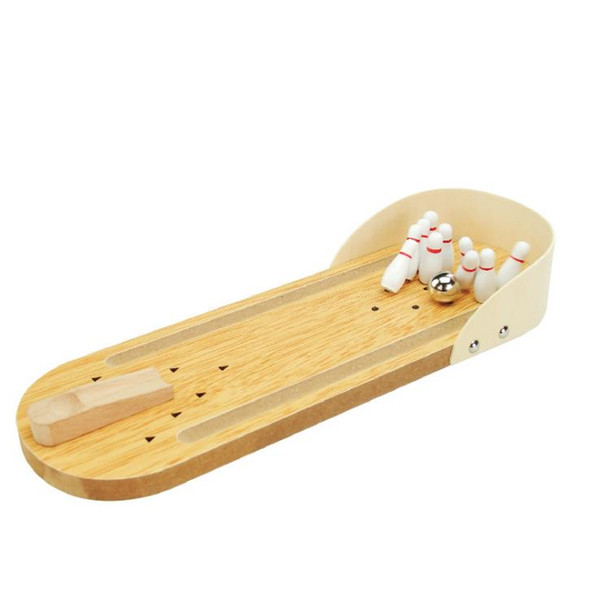 Children's educational toys wooden mini bowling parent-child interactive desktop games casual decompression wholesale free DHL