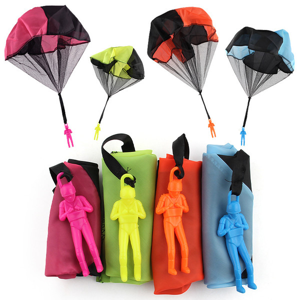 New arrival 4 Colors drop parachute toys for kid hand throw kid toys Novelty & Gag Toys