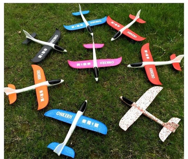 2018 DIY Hand Throw Flying Glider Planes Toys For Children Foam Aeroplane Model Party Bag Fillers Flying Glider Plane Toys Game