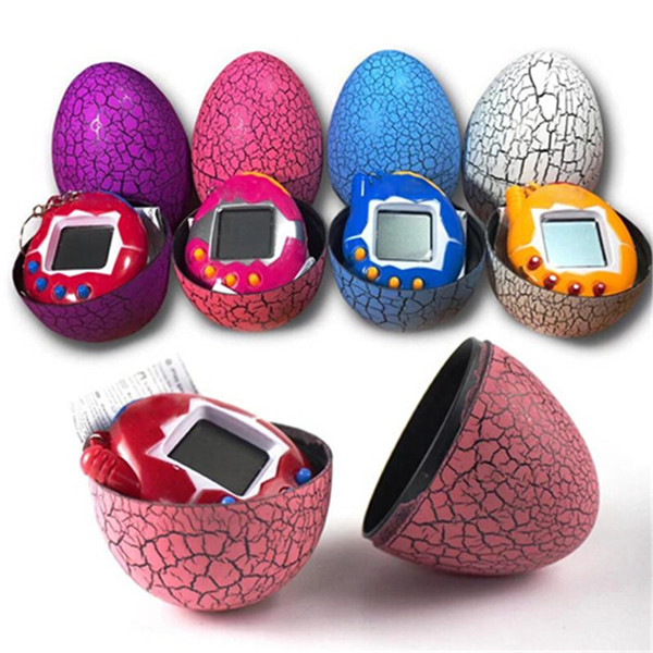 Hot Sale Tamagotchi tumbler Toy with a keychain EDC Multi-color Cartoon Surprise Egg Electronic Pet Mini Hand-hold Game Machine, a Gifts Toy