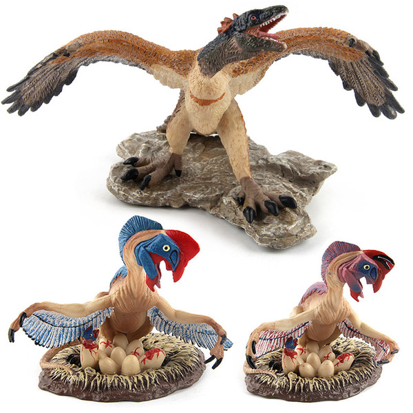 Jurassic world solid simulation dinosaur model, dinosaur world -Before archaeoteryx -Oviraptor