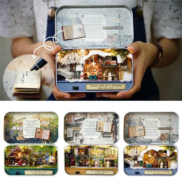 DIY House Handmade Piece Gift for Her Together Toy Doll Wooden House Innovative Birthday High-grade Quality Gift