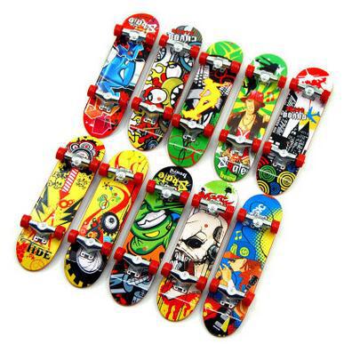 Children's Toys Anime Around Model Alloy Stent Professional Finger Skateboard Fashion Graffiti Mini Skateboard Toys For Little Boys