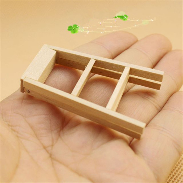 1:12 Dollhouse Miniature Furniture Wooden Ladder