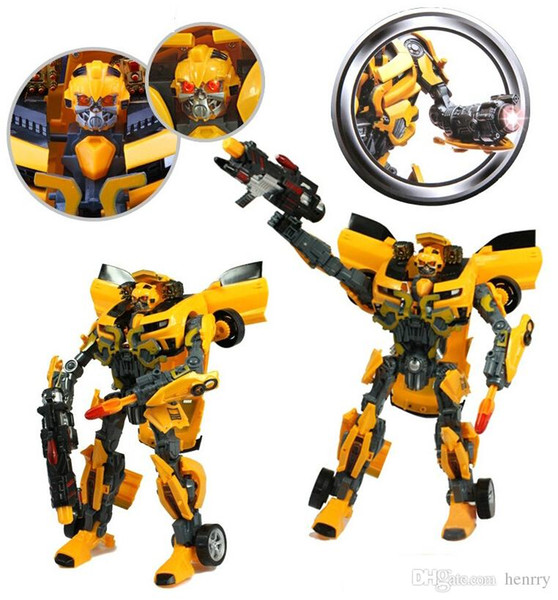 Wholesale The fourth generation of the deformation four Hornet. Super Robot variant, with sound and light features children's toys