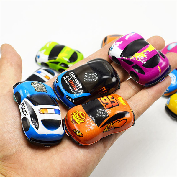 10pcs/lot Baby Toys Lovely Soft PVC Pull Back Toy Cars for Child Wheels Mini Car Model Funny Kids Toys for Boys Girls free shipping