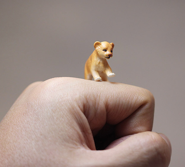 wholesale simulation toys Education Toys little lion figure PVC lion cubs simulation animal figure,