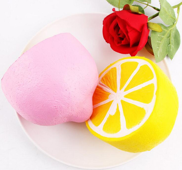 11.5cm Lemon Jumbo kawaii Squishy Big Simulation Fruit Slow Rising Squishies Scented Stress Relief Toy Charms Kids Xmas Gift