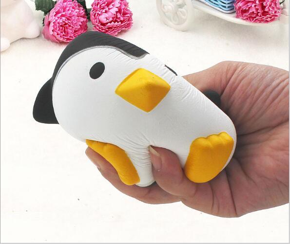 11CM Jumbo Kawaii Cute Penguin Squishy Slow Rising Relieve Stress Soft Sweet Charm Scented Bread Cake kid Toy Gift