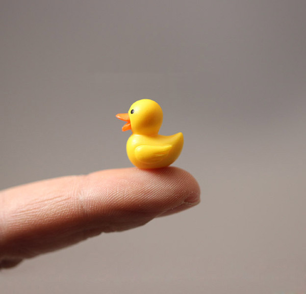 wholesale miniatures toys animal tiny duck PVC/plastic Miniature animal model
