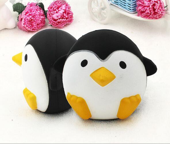 New 11CM Jumbo Kawaii Cute Penguin Squishy Slow Rising Relieve Stress Soft Sweet Charm Scented Bread Cake kid Toy Gift