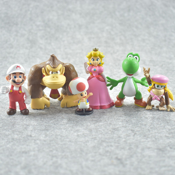 Model Toy Super Mario Bros Luigi Garage Kit Doll Automobile Ornament Originality Children Day Miniatures Gifts For Kid 22lt W