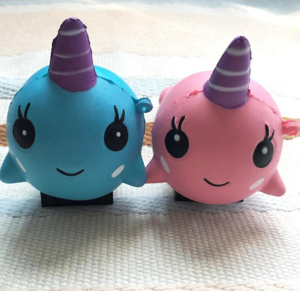 9*8cm squishy unicorn Squishy Toys for Kids slow rising Finger Doll Puppets squishy unicorn whales Toy Stretchy Animal Healing