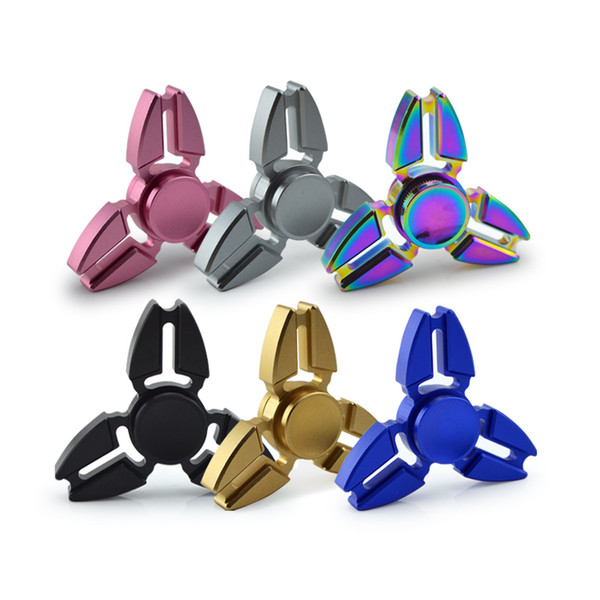 Metal fidget spinner three Leaves Crabs Leg Style Gyro Cyclone Fidget Spinner EDC aluminium alloy HandSpinner Decompression Anxiety Toys