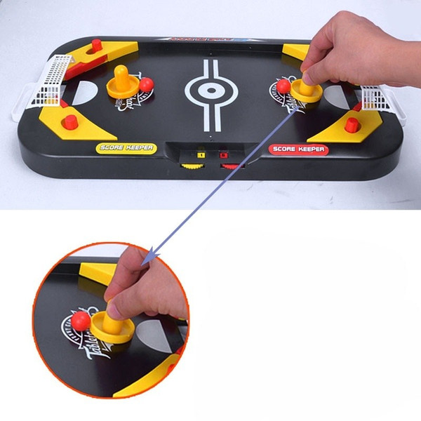 2 In 1 Mini Hockey Soccer Game Arcade Style Ice Hockey Table Play Family Interactive Sports Kids Fun Toy Gifts Parent-child Interaction Des