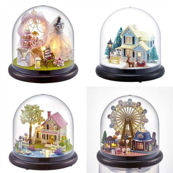 Villa Miniature Model Simulation Doll House Romantic Diy Gift For Children Girl Favor Wedding Scene Creative Popular 31ks D1