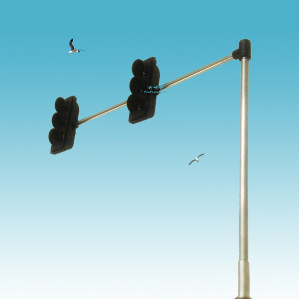 [LTL04]4 PCS HO Scale model Traffic lights with RGY cycle controller