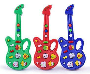10pcs New Fashion Cartoon toy guitar High Quality Music Electric Guitar Kids Musical Instruments Educational Toys For Children Gifts