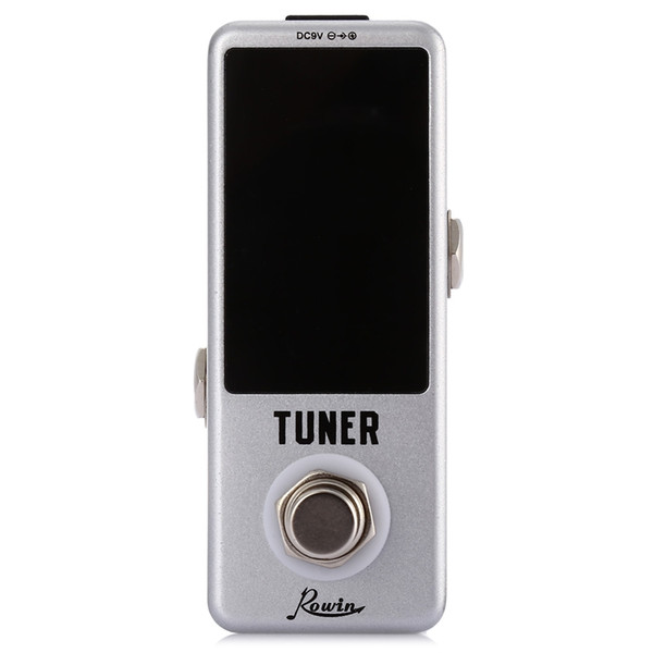 Rowin Mini Chromatic Guitar Tuner Pedal Effect True Bypass LED Display for Guitar Bass High Quality Guitar Parts & Accessories