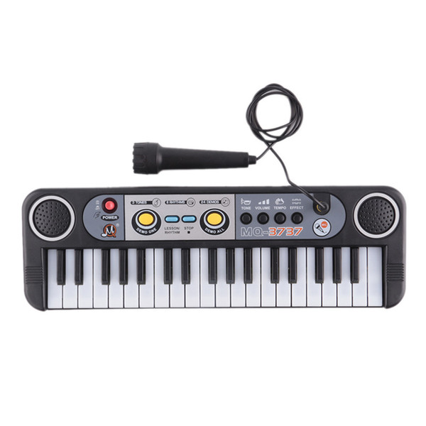 Mini Electronic piano Multifunctional 37 Keys Electone Keyboard Musical Toys with Microphone Educational Toys for Children Beginners DHL