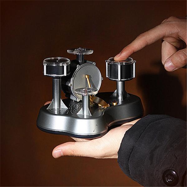 Mini Finger Touch Drums LED Light Jazz Percussion Brinquedo Children's Instrument Educational Musical Activity Amusement Toys