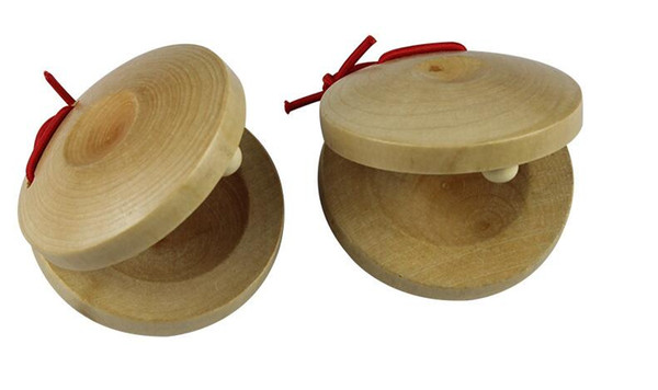 Factory Price!!! 5000pcs Wooden Sounding Boards Round Dance Board Plate Musical Instruments Toys
