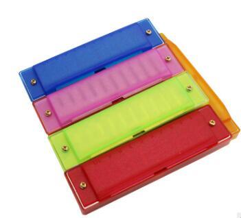 The 10 hole harmonica plastic Korean original standard boxed children instrument with plastic box.06