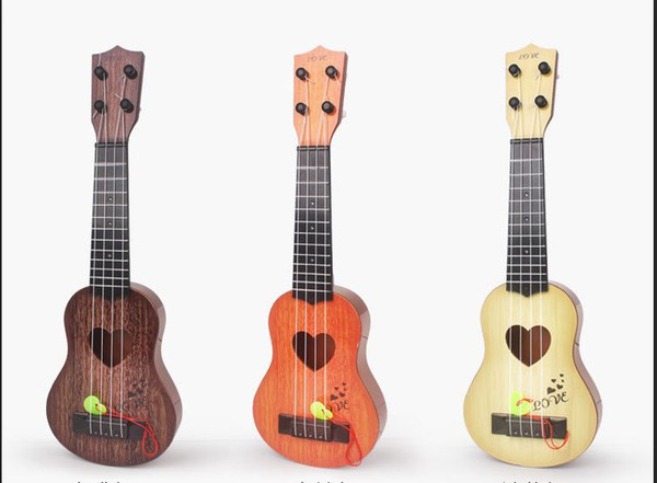 children's trumpet musical instrument simulation eucliri mini four strings can play the enlightening early education music toy guitar
