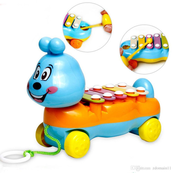 2017 Popular 5-Note Xylophone Musical Toys Wisdom Development Penguin Improve Baby Sensitive to Colors Sounds Toys For Children