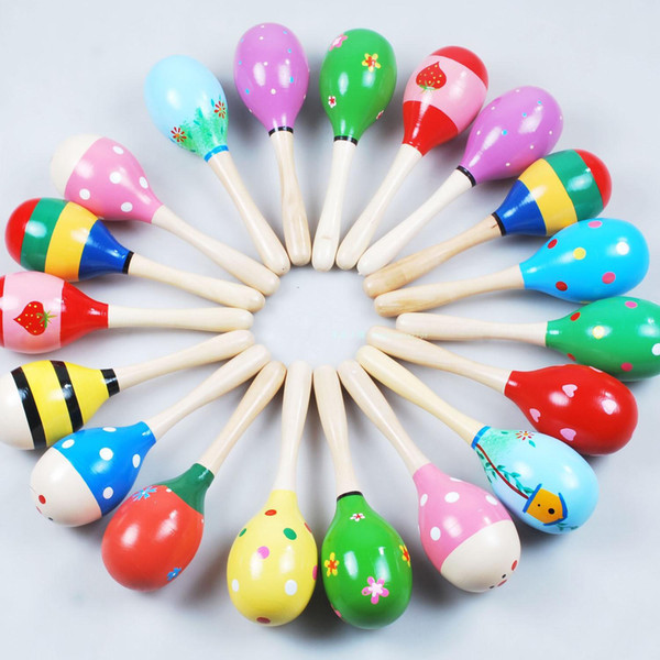 Wooden Ball Children Toys Percussion Musical Instruments Sand Hammer Orff musical instruments Educational Toys b7977
