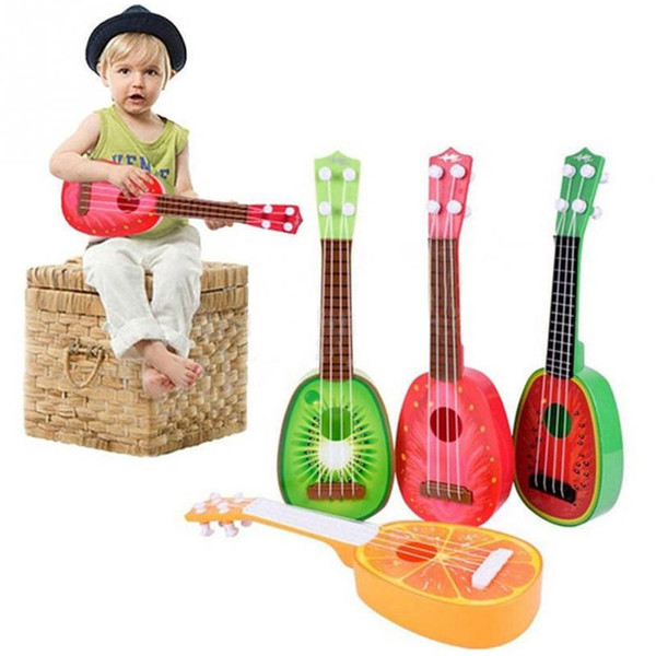 Newest Super Cute Children 4 String Fruit Style Guitar Ukulele Musical Instrument Kids Christmas Gift Toy