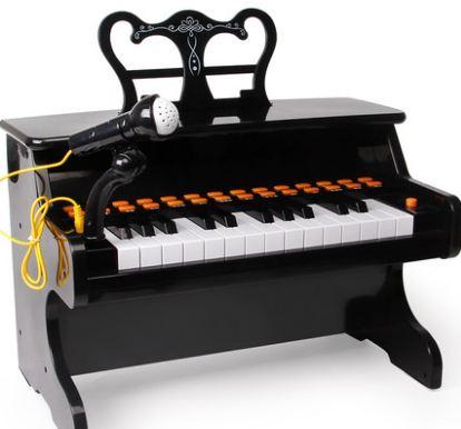 Children's Piano Multifunctional Girl Toys Introduction Baby Electronic Piano Beginner 1-2-3-6 Years Old Classical Piano Modeling Dual Power
