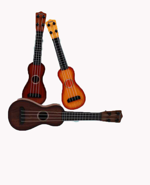 Children's beginner wood grain ukulele small guitar can play simulation musical instrument toy ukulele children practice four-string guitar