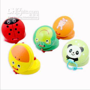 Children's wooden toys mixed animal castanet castanets instrument musical instruments musical Toy brain game