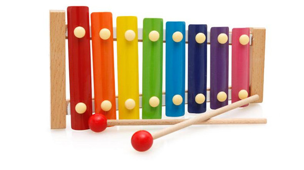 Free shipping octave hand knock piano music educational early childhood infant Tong Yizhi music baby boys and girls toys wooden hand knock k