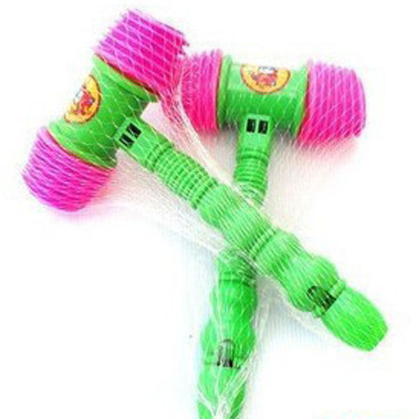 free shipping 25CM plastic sound of a small ring hammer, sound toys, baby toy, party toys