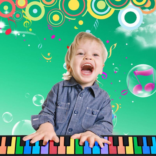 New Portable Flexible Digital Keyboard Piano 49 Keys Hand Roll Keyboard Portable Soft Silicone Foldable Roll Up Piano 4 Colors