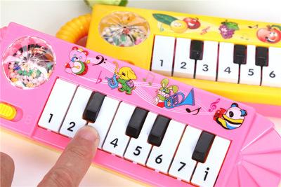 Rattles Hand Bell Infant Newborn Preschool Learning Toys Novelty Plastic Baby Children Electric Piano Musical Instruments