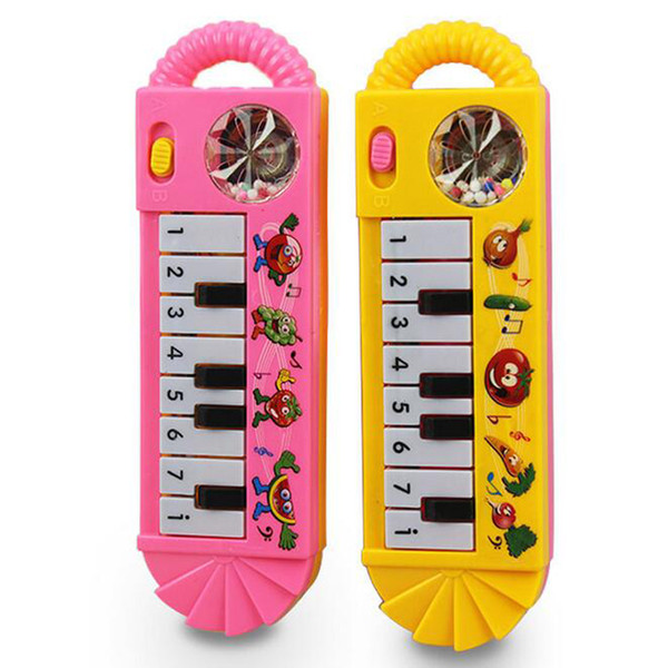 Plastic Baby Children Electric Piano Musical Instruments Rattles Hand Bell Infant Newborn Preschool Learning Toys Gifts