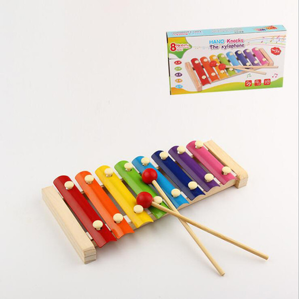 Wooden children's educational toys knock piano octave xylophone knock early childhood musical instruments birthday gifts for kids