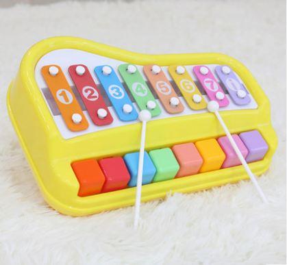 Babies, children, puzzles, eight tones, boys, girls, music toys, xylophones, 1-3 years old Music toys Developing intelligence