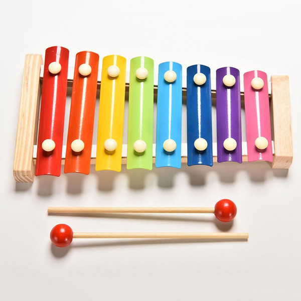 New Baby Kids Musical Instruments 8 Tones Colorful Fashion Toys Knock On Piano Cool Hand Baby Kids Brain Educational Toys